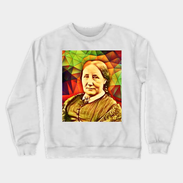 Elizabeth Gaskell Snow Portrait | Elizabeth Gaskell Snow Artwork 9 Crewneck Sweatshirt by JustLit